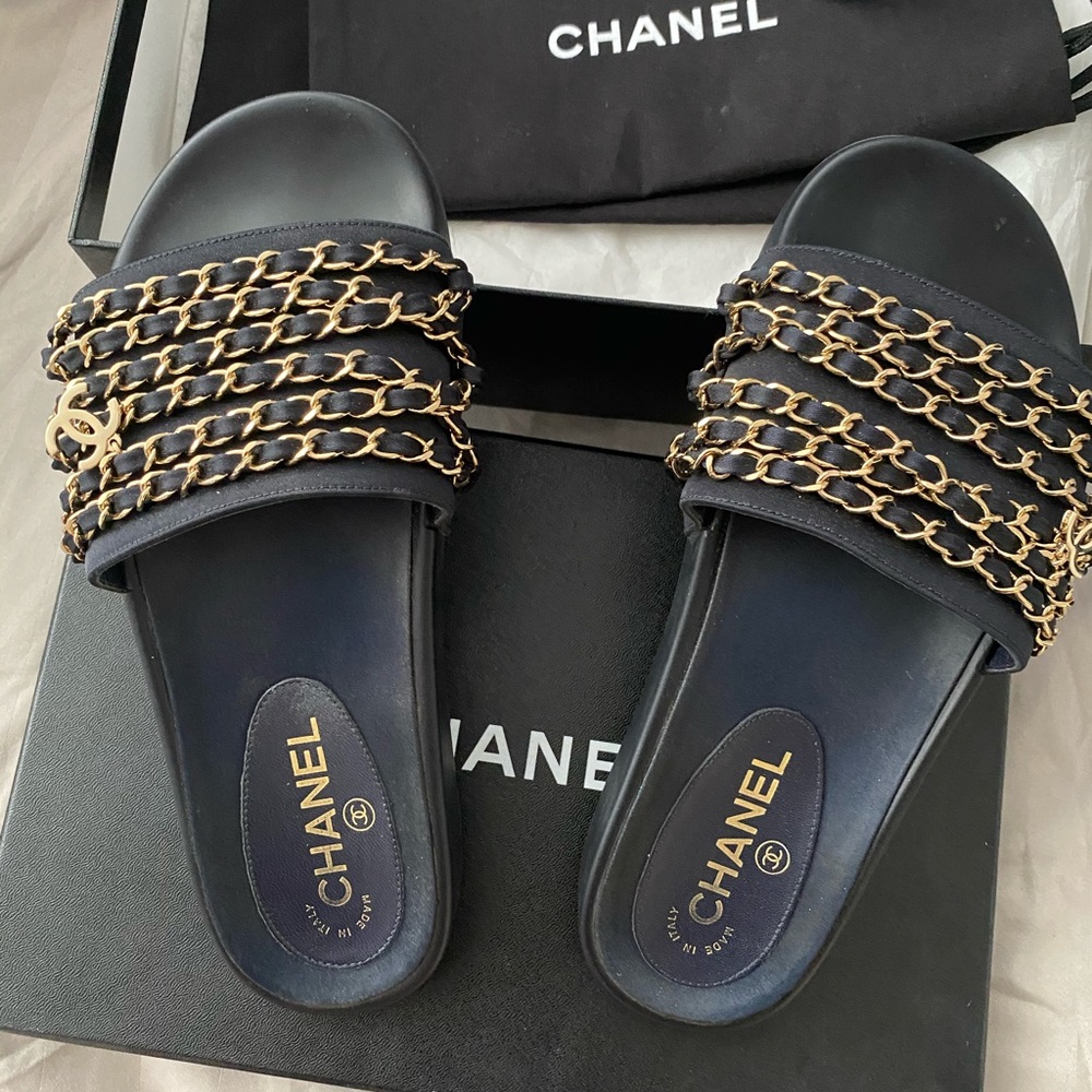 COPY - Authentic Chanel Sandal Slides